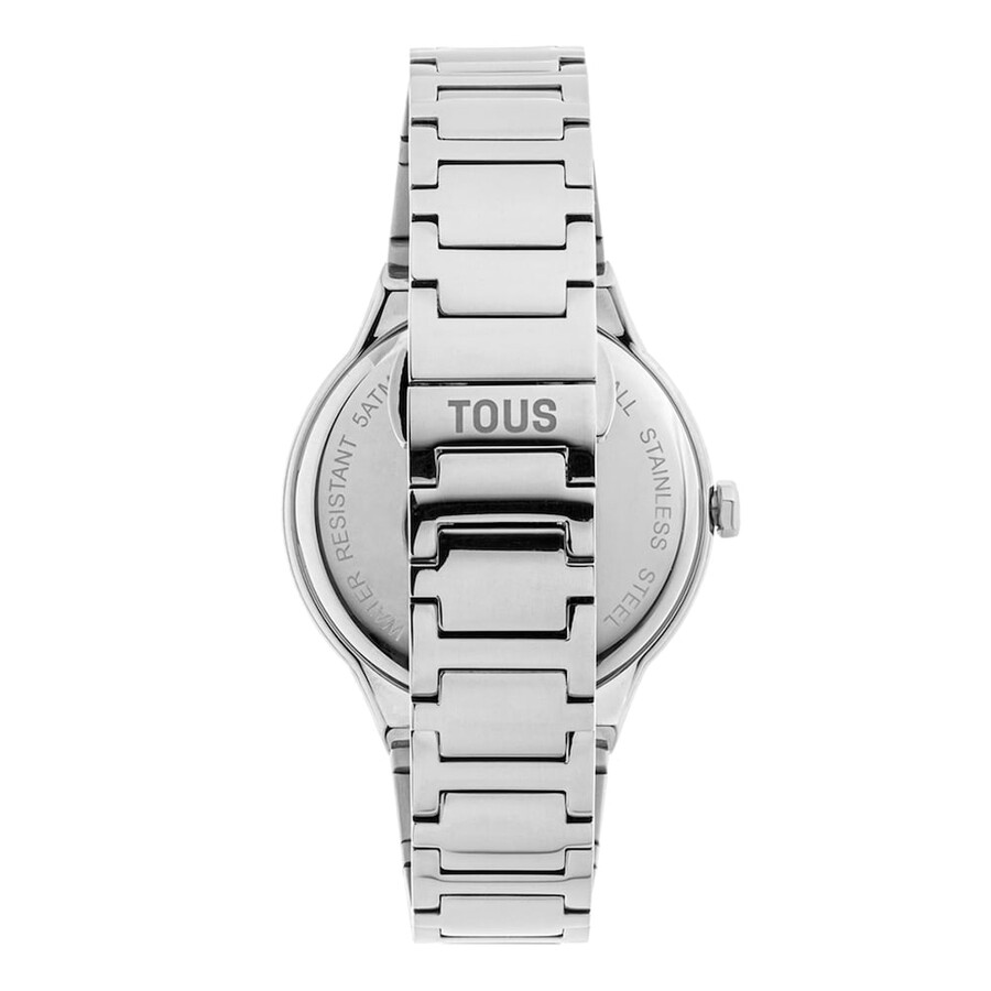 orologio analogico con cinturino in acciaio karat round