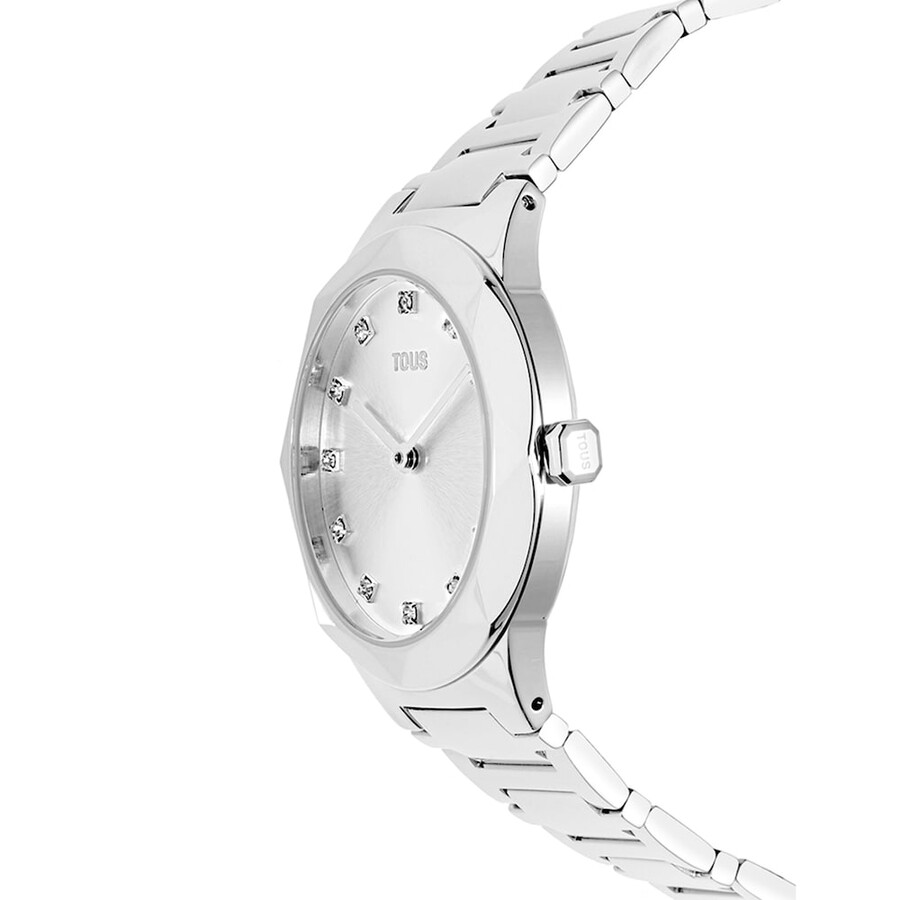 orologio analogico con cinturino in acciaio karat oval