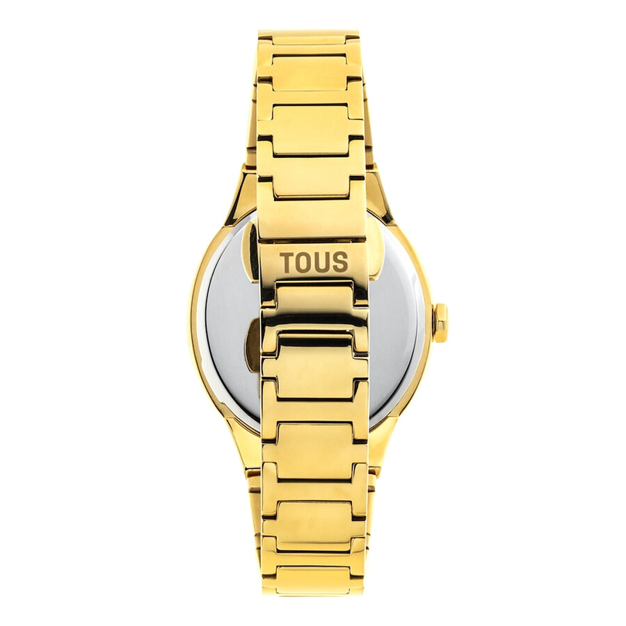 orologio analogico con cinturino in acciaio ipg color oro karat oval