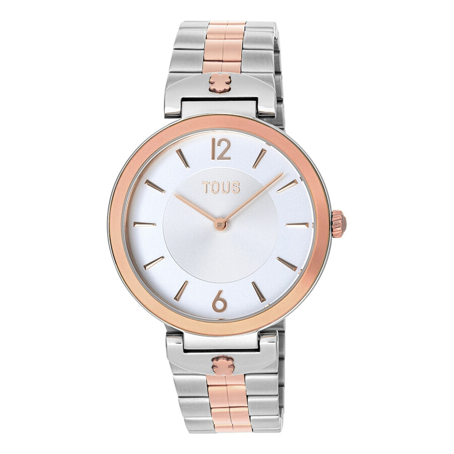 orologio analogico con cinturino in acciaio iprg color rosa e s-band