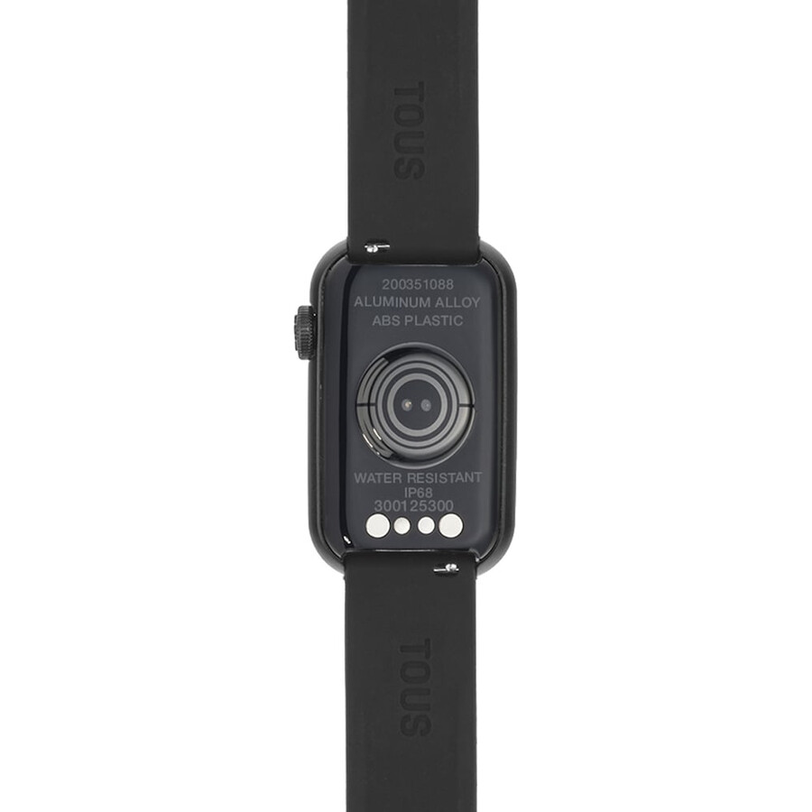 smartwatch con cinturino in nylon e cinturino in silicone nero t-band