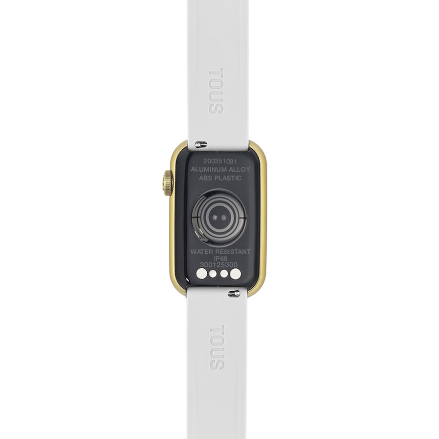 smartwatch con cinturino in nylon e cinturino in silicone bianco t-band