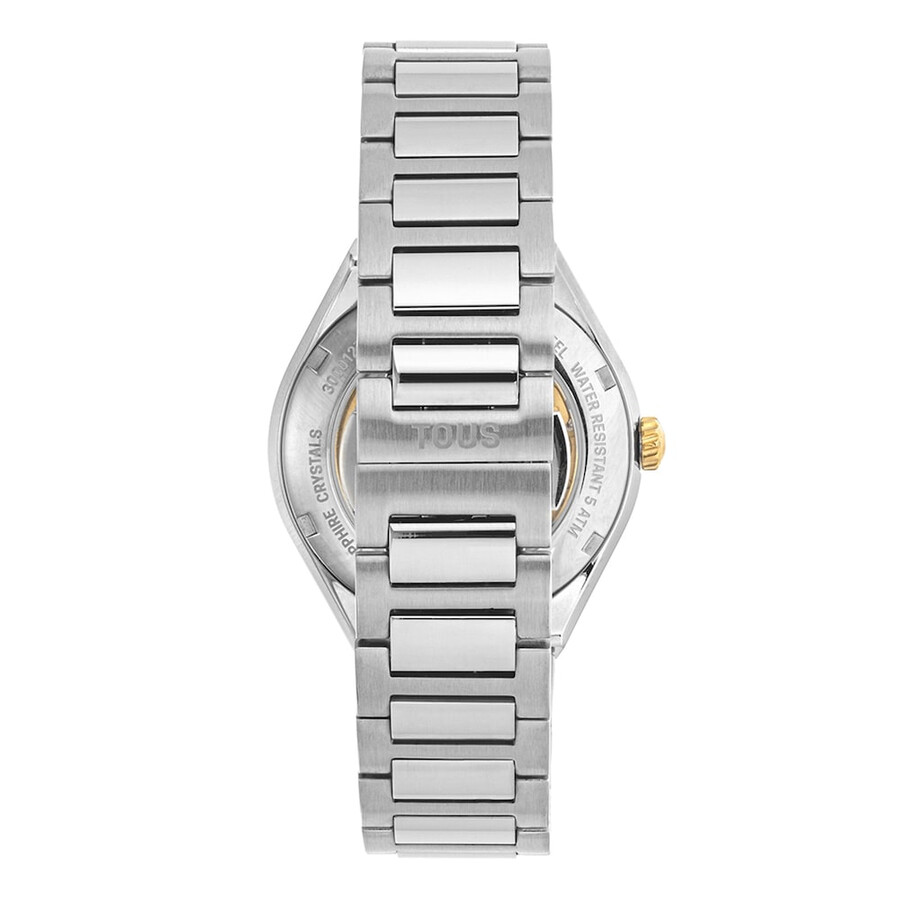orologio analogico karat round in acciaio ipg color oro con cinturino in acciaio