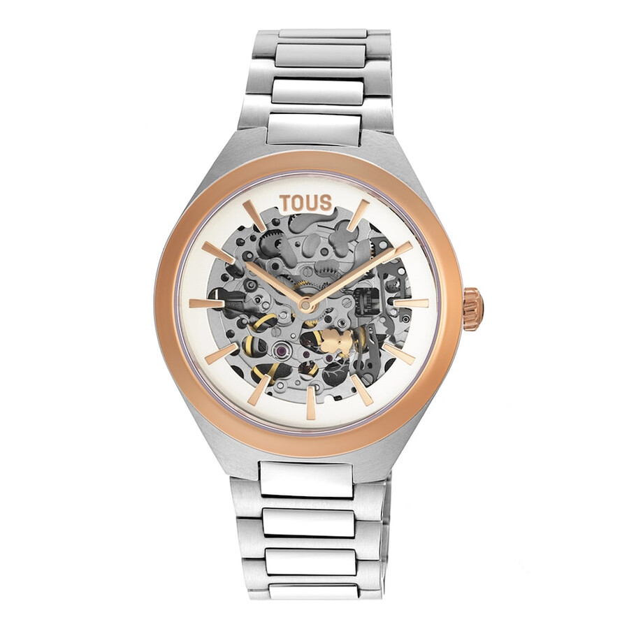 orologio analogico karat round con cinturino in acciaio iprg color rosa