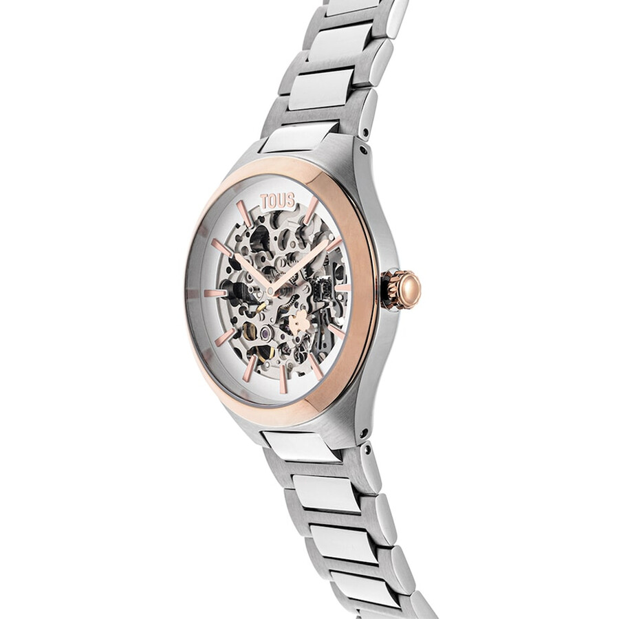 orologio analogico karat round con cinturino in acciaio iprg color rosa