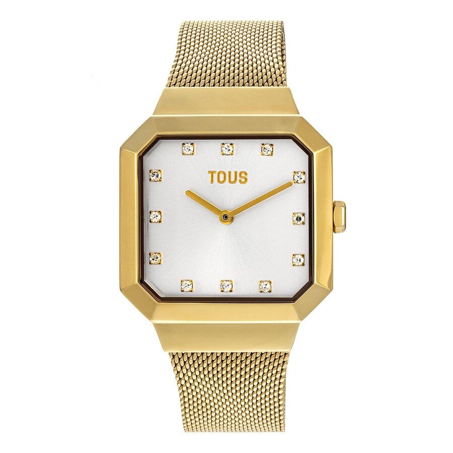 orologio analogico karat squared con cinturino in acciaio ipg color oro