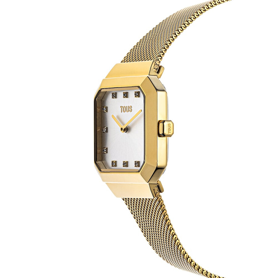 orologio analogico karat squared con cinturino in acciaio ipg color oro