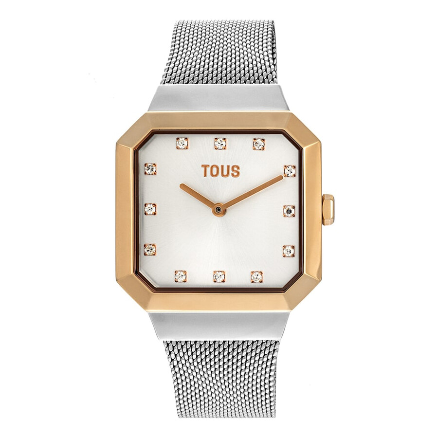orologio analogico karat squared in acciaio iprg color rosa con cinturino in acciaio
