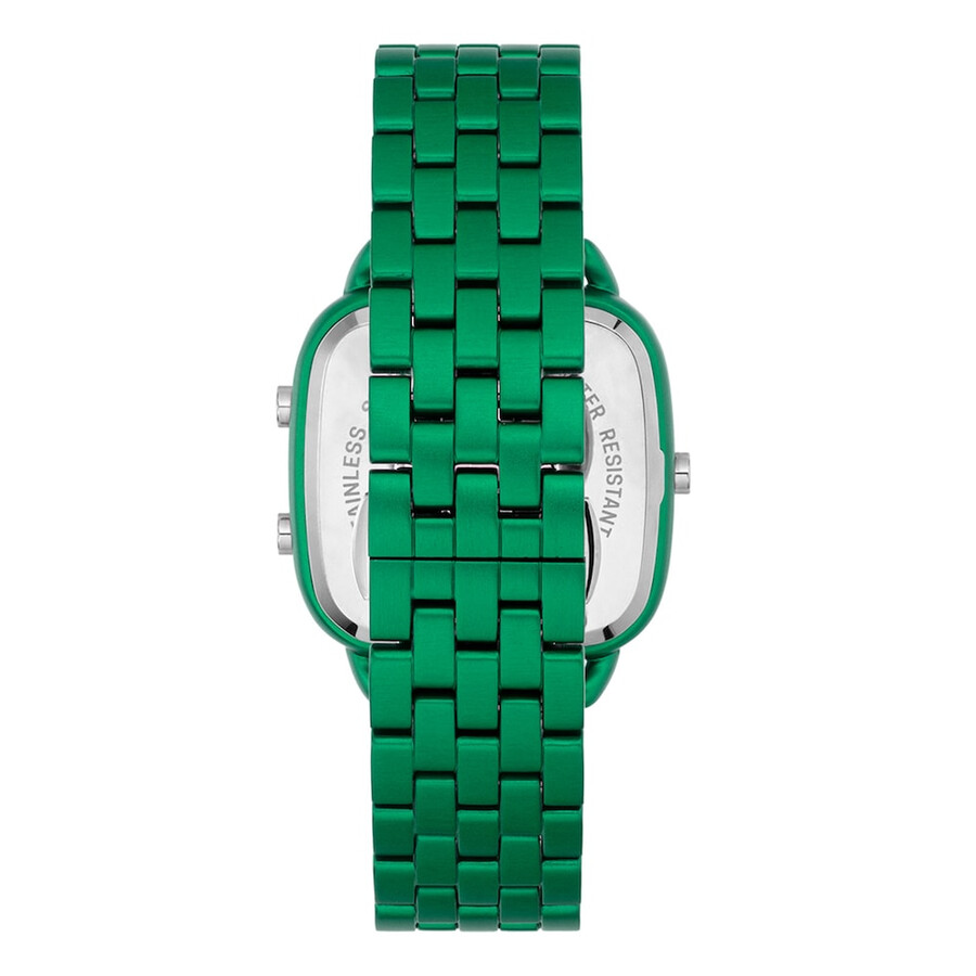 orologio digitale d-logo con cinturino in acciaio verde