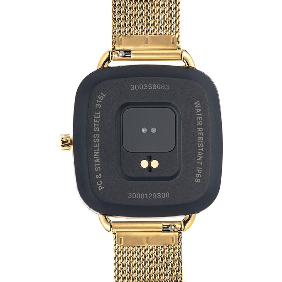smartwatch d-connect con bracciale in acciaio ipg color oro