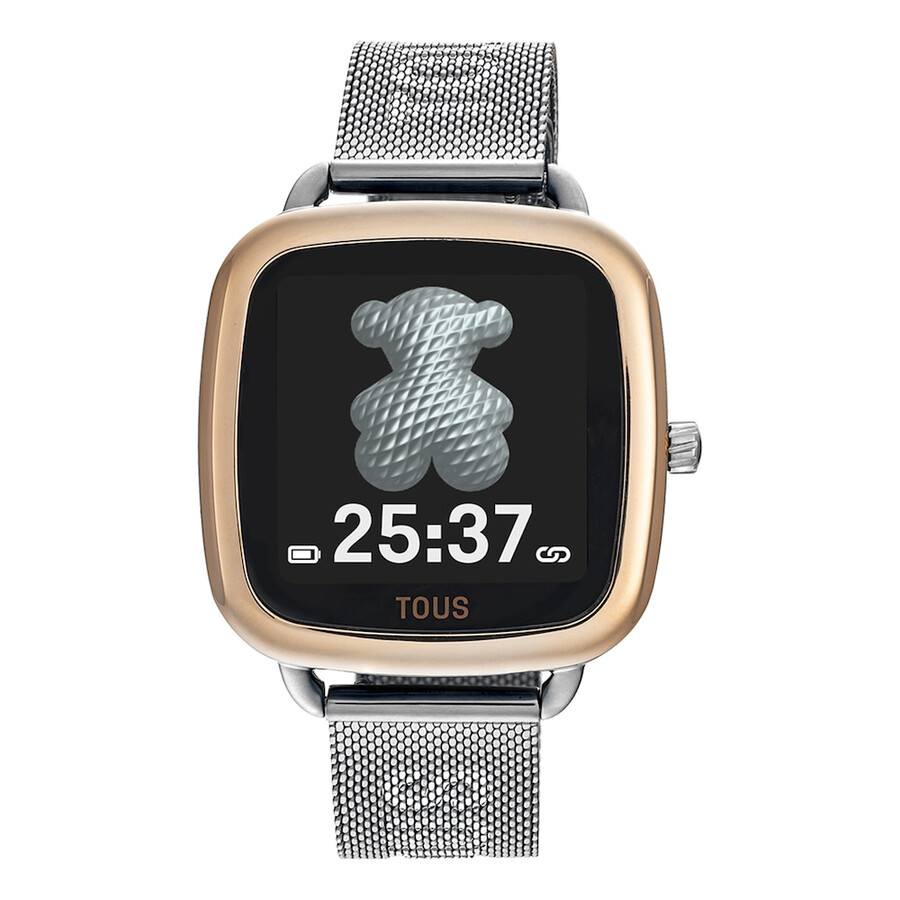 smartwatch d-connect iprg in acciaio rosa con bracciale in acciaio