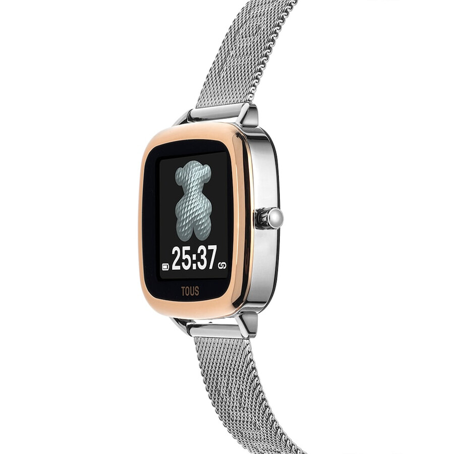smartwatch d-connect iprg in acciaio rosa con bracciale in acciaio