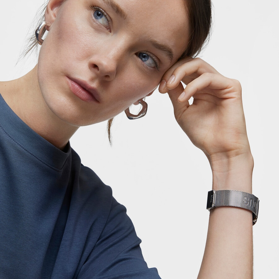 smartwatch d-connect iprg in acciaio rosa con bracciale in acciaio