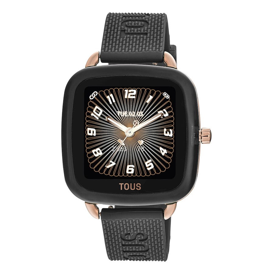 smartwatch d-connect con cinturino in silicone nero