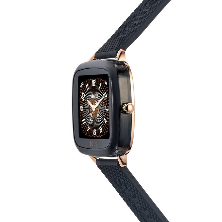 smartwatch d-connect con cinturino in silicone nero