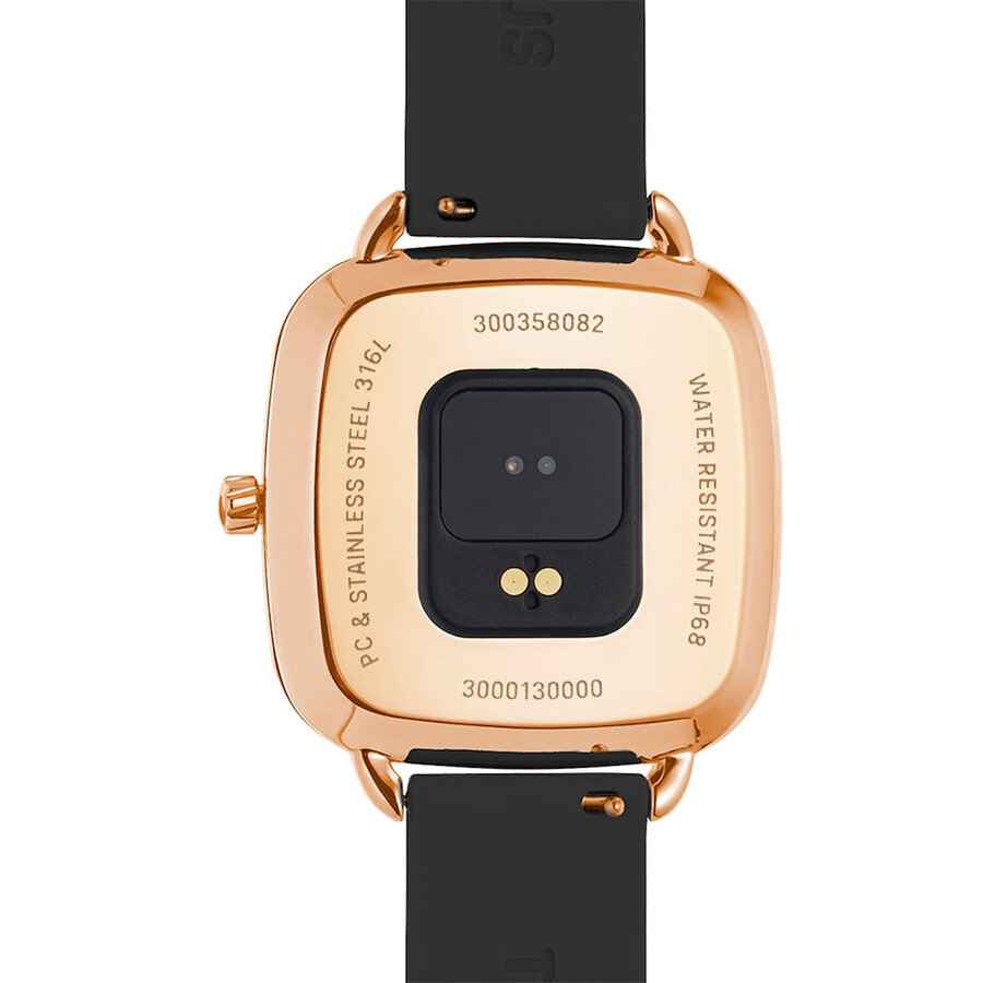 smartwatch d-connect con cinturino in silicone nero