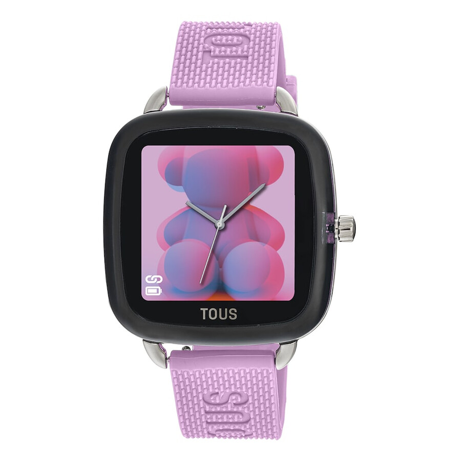smartwatch d-connect con cinturino in silicone rosa