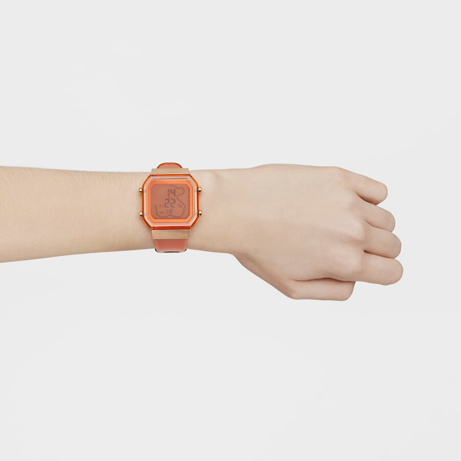 orologio digitale d-bear fresh in policarbonato color salmone e acciaio iprg color rosa