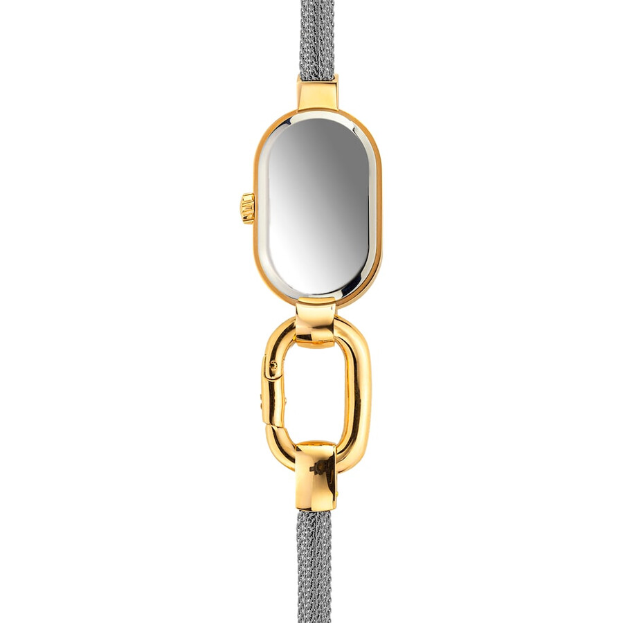 orologio analogico con bracciale in acciaio e cassa ipg color oro tous hold oval