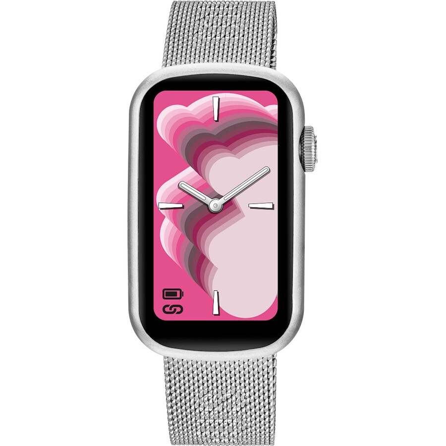 smartwatch con bracciale in acciaio e cassa in alluminio tous tous t-band mesh