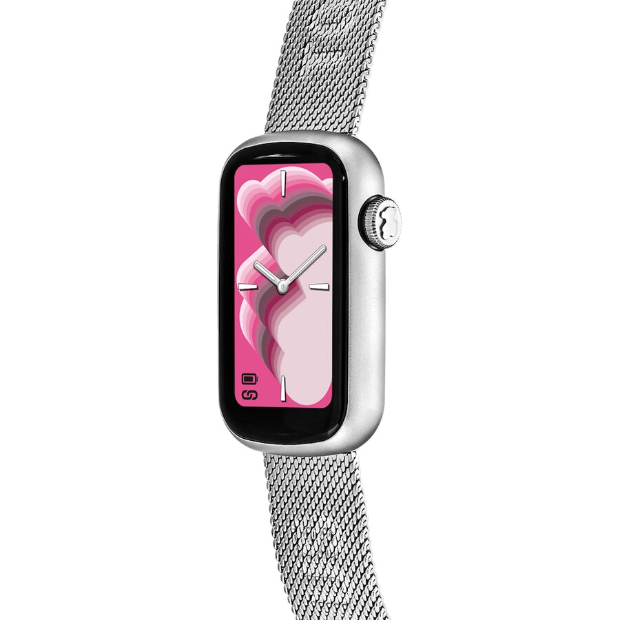 smartwatch con bracciale in acciaio e cassa in alluminio tous tous t-band mesh