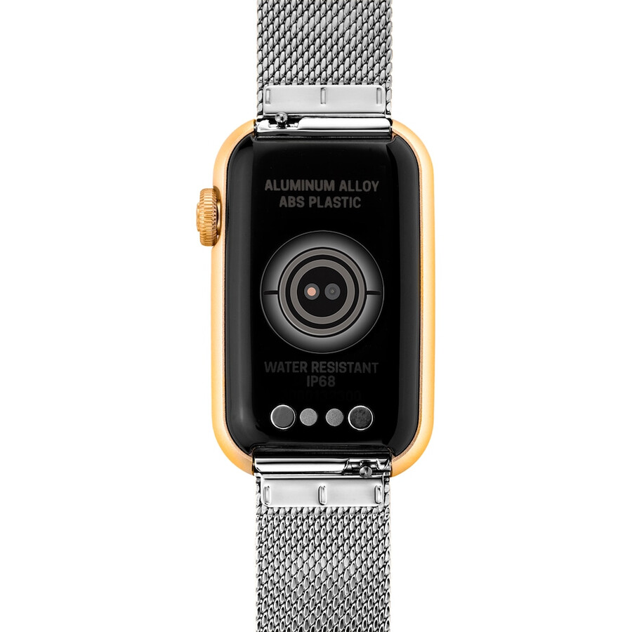 smartwatch con bracciale in acciaio e cassa in alluminio color oro ipg tous tous t-band mesh