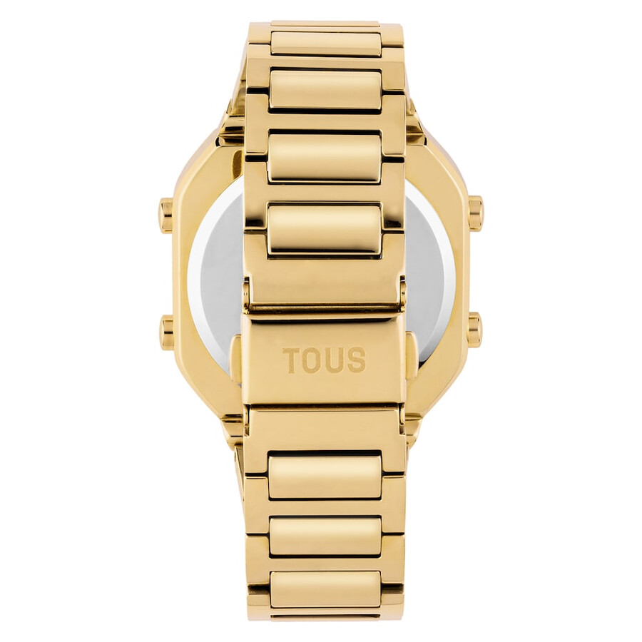 orologio digitale d-bear con bracciale in acciaio ipg color oro