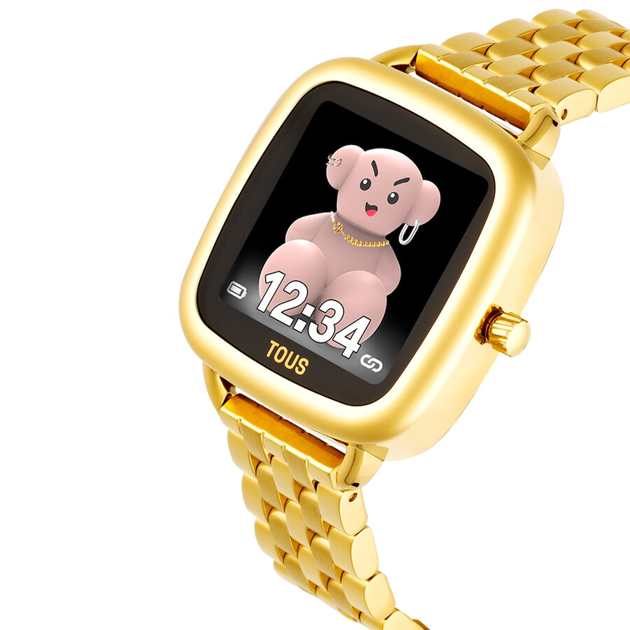 smartwatch d-connect con bracciale in acciaio ipg color oro