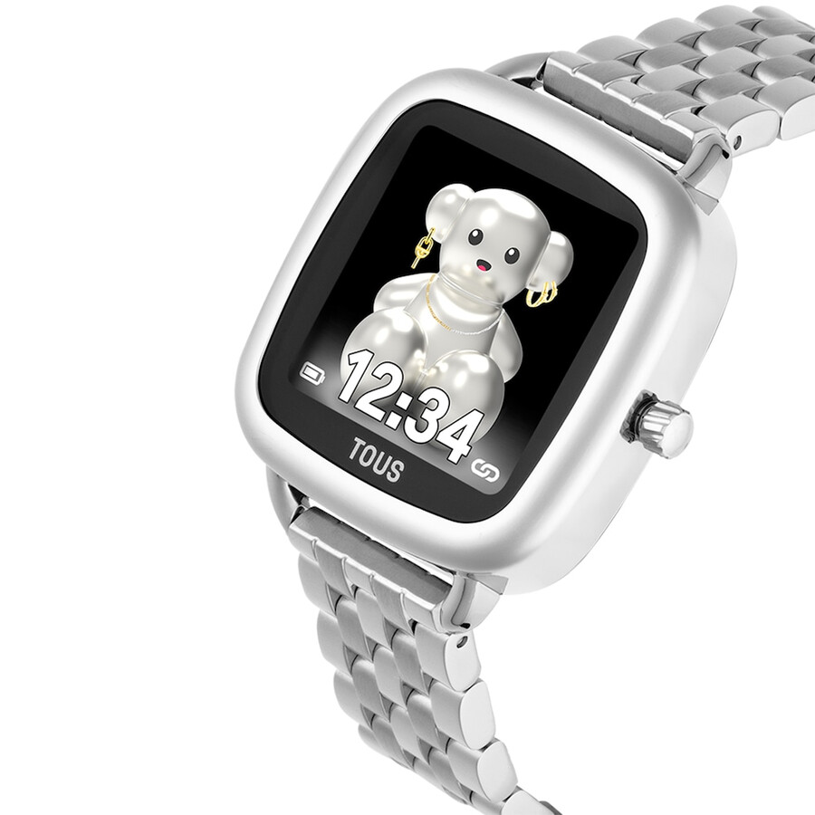 smartwatch con bracciale in acciaio d-connect
