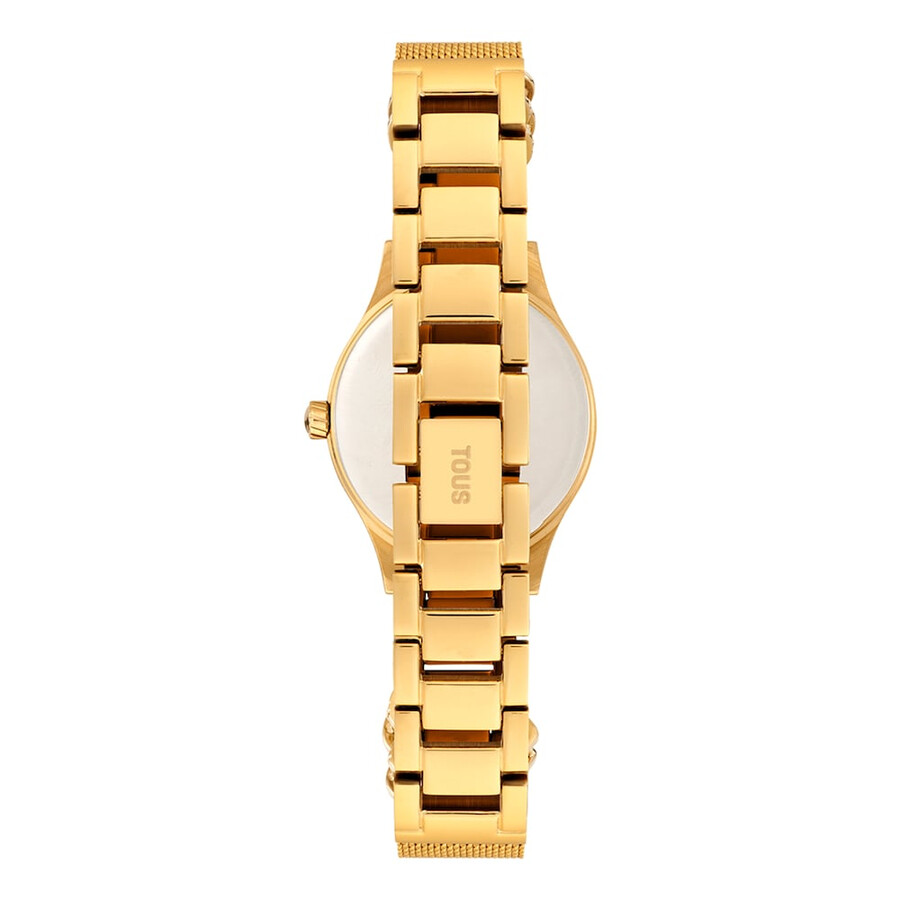 orologio analogico con bracciale in acciaio ipg color oro e quadrante in madreperla epic icon mesh