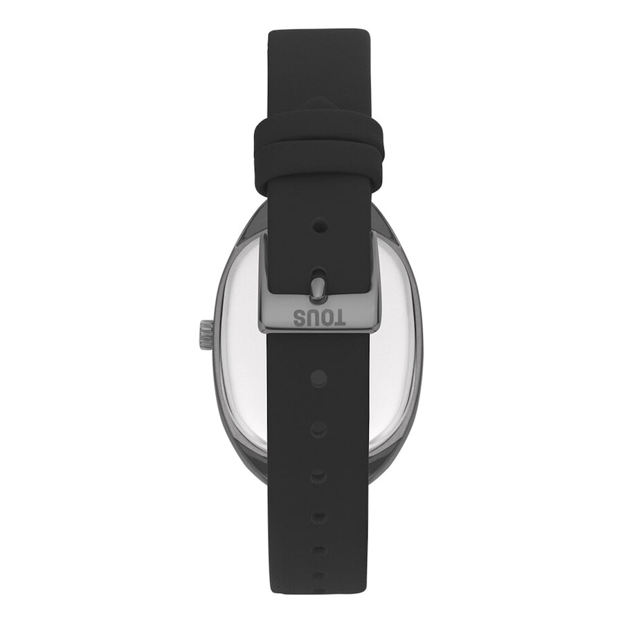 orologio analogico in acciaio iprg rosa con cinturino in pelle nera heritage