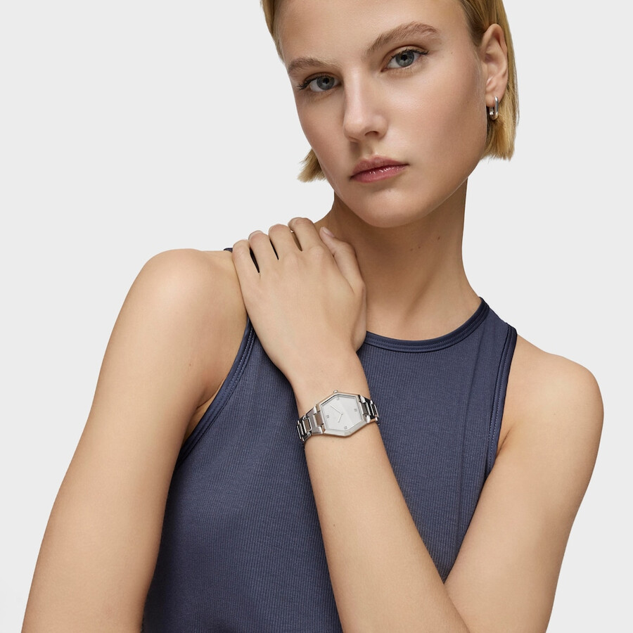 orologio analogico con bracciale in alluminio karat