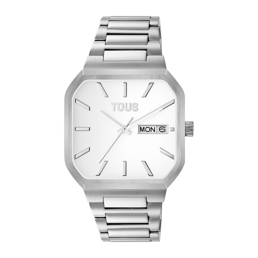orologio analogico con bracciale in alluminio illuminato