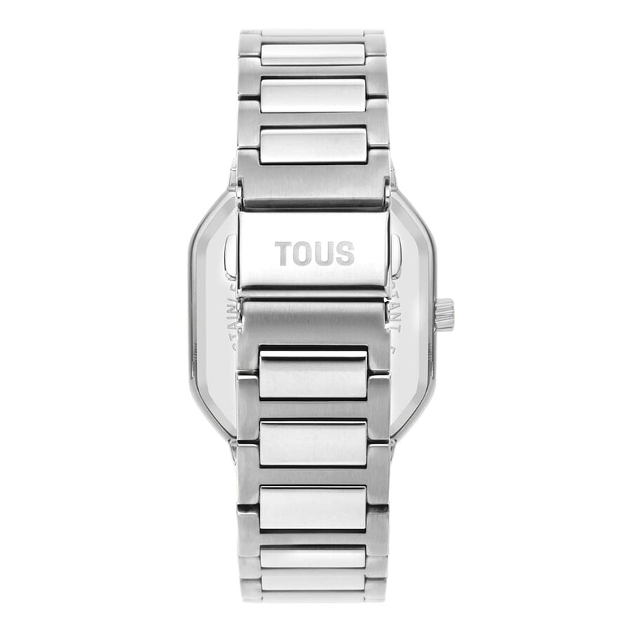 orologio analogico con bracciale in alluminio illuminato