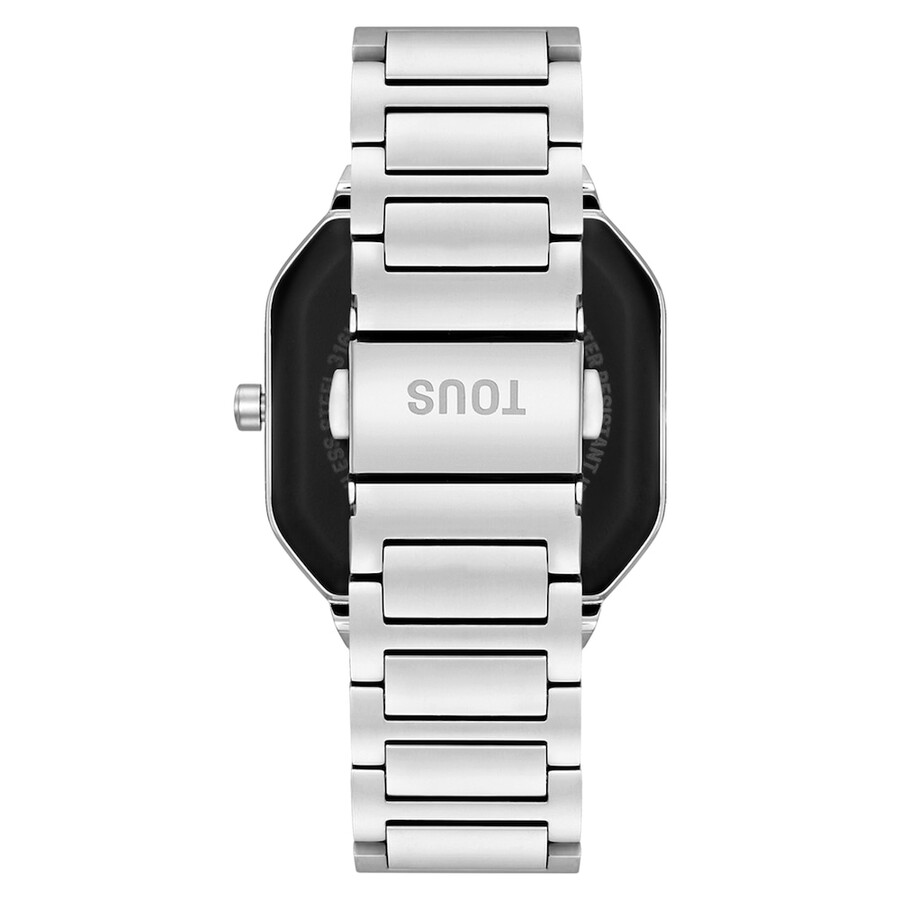 smartwatch con bracciale in acciaio e zirconi b-connect