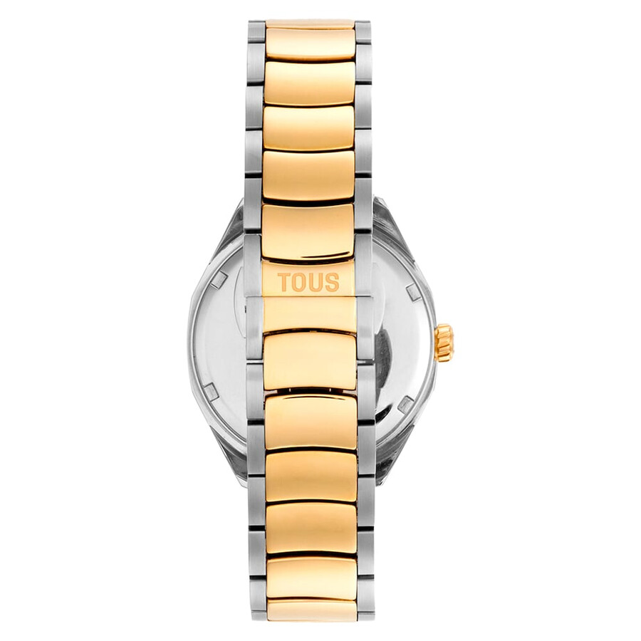 orologio analogico con movimento svizzero quadrante in madreperla e bracciale in acciaio bicolore tous now lady