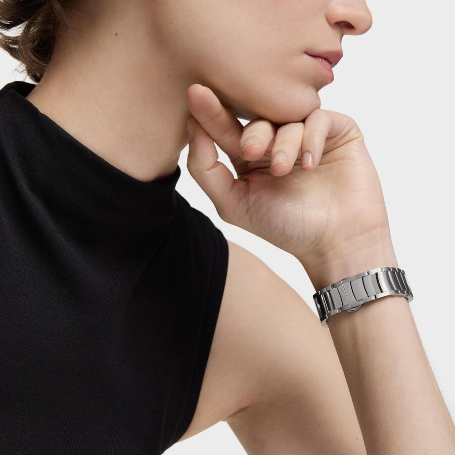 orologio analogico con movimento svizzero quadrante in madreperla e bracciale in acciaio tous now lady