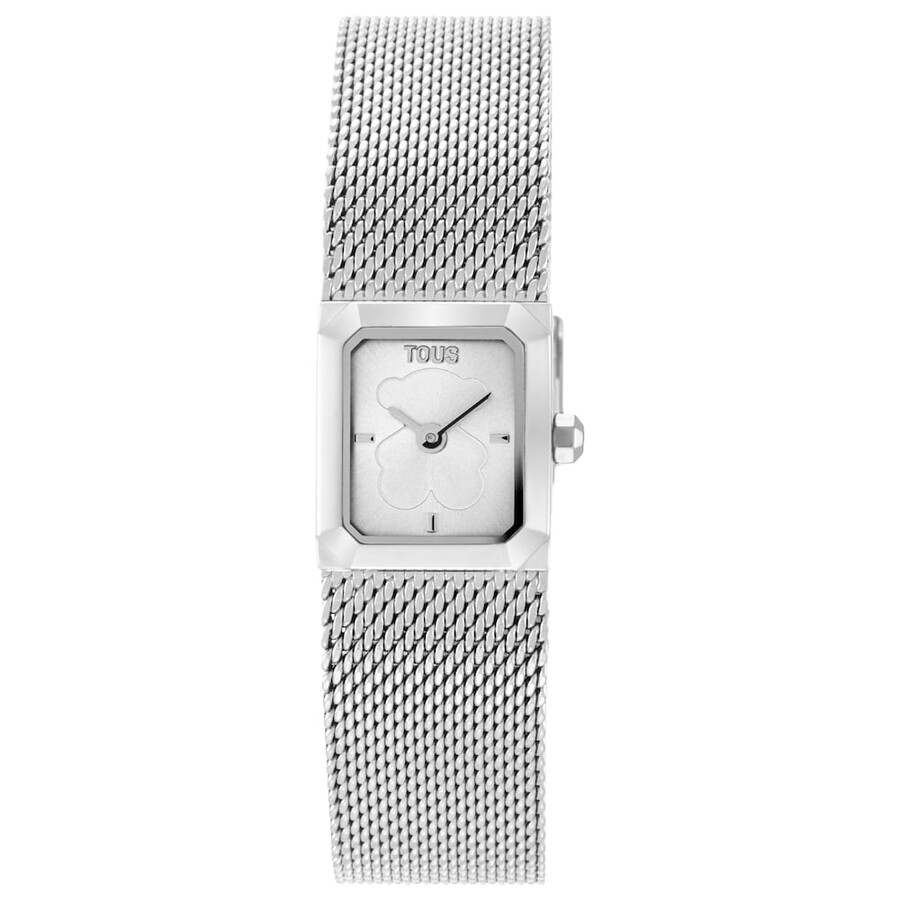 orologio analogico con bracciale in acciaio maglia milanese mini mesh