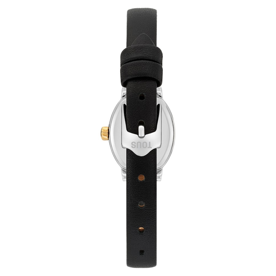 orologio ovale con movimento analogico svizzero in acciaio oro 14 kt e cinturino in pelle les classiques mini