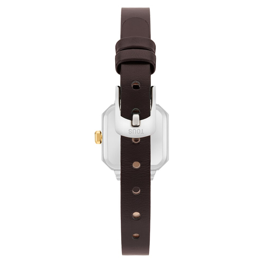 orologio con movimento analogico svizzero in acciaio oro 14 kt e cinturino in pelle les classiques mini