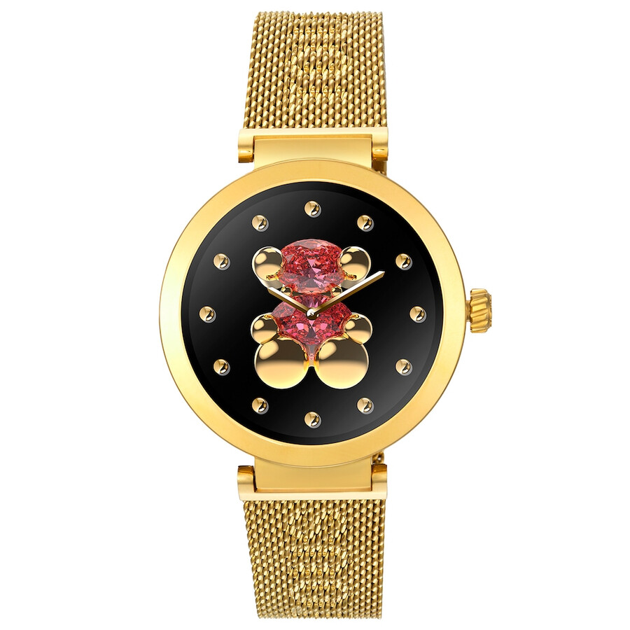 smartwatch con bracciale in acciaio color oro tous s-connect