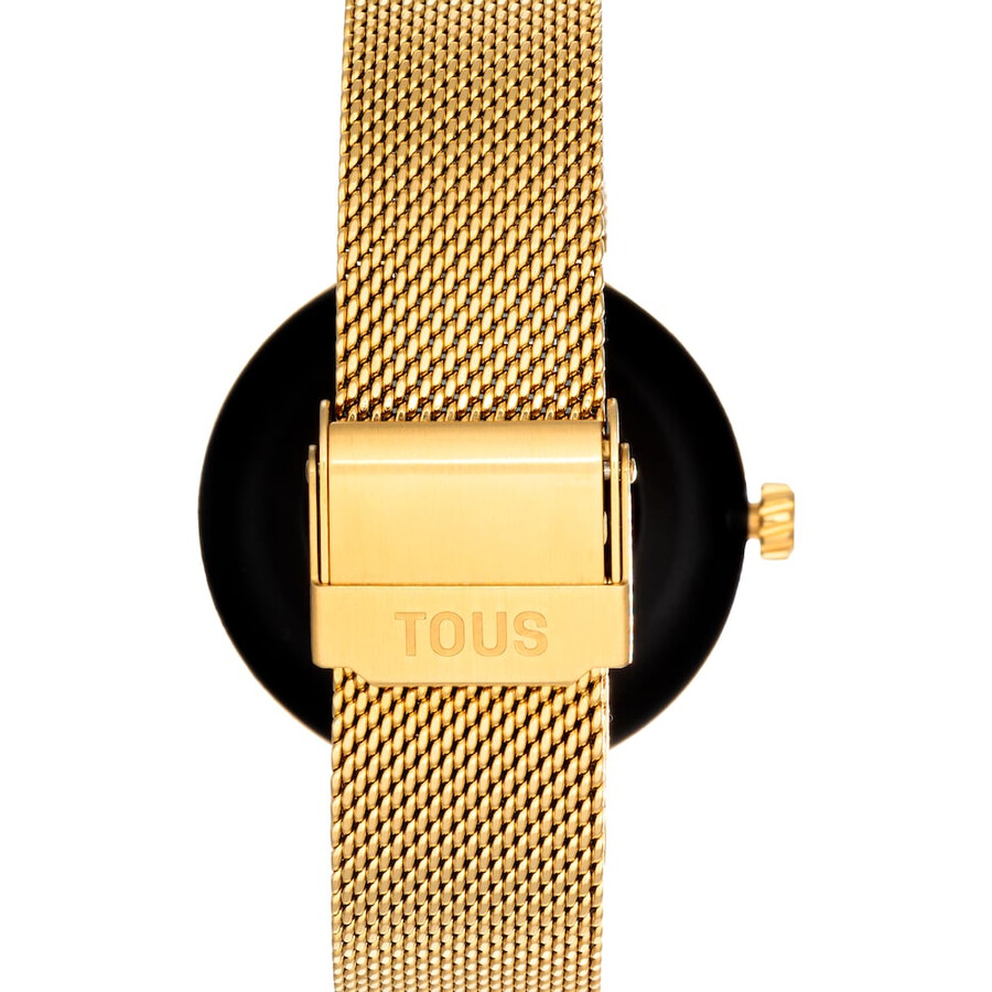 smartwatch con bracciale in acciaio color oro tous s-connect