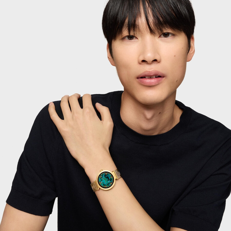 smartwatch con bracciale in acciaio color oro tous s-connect